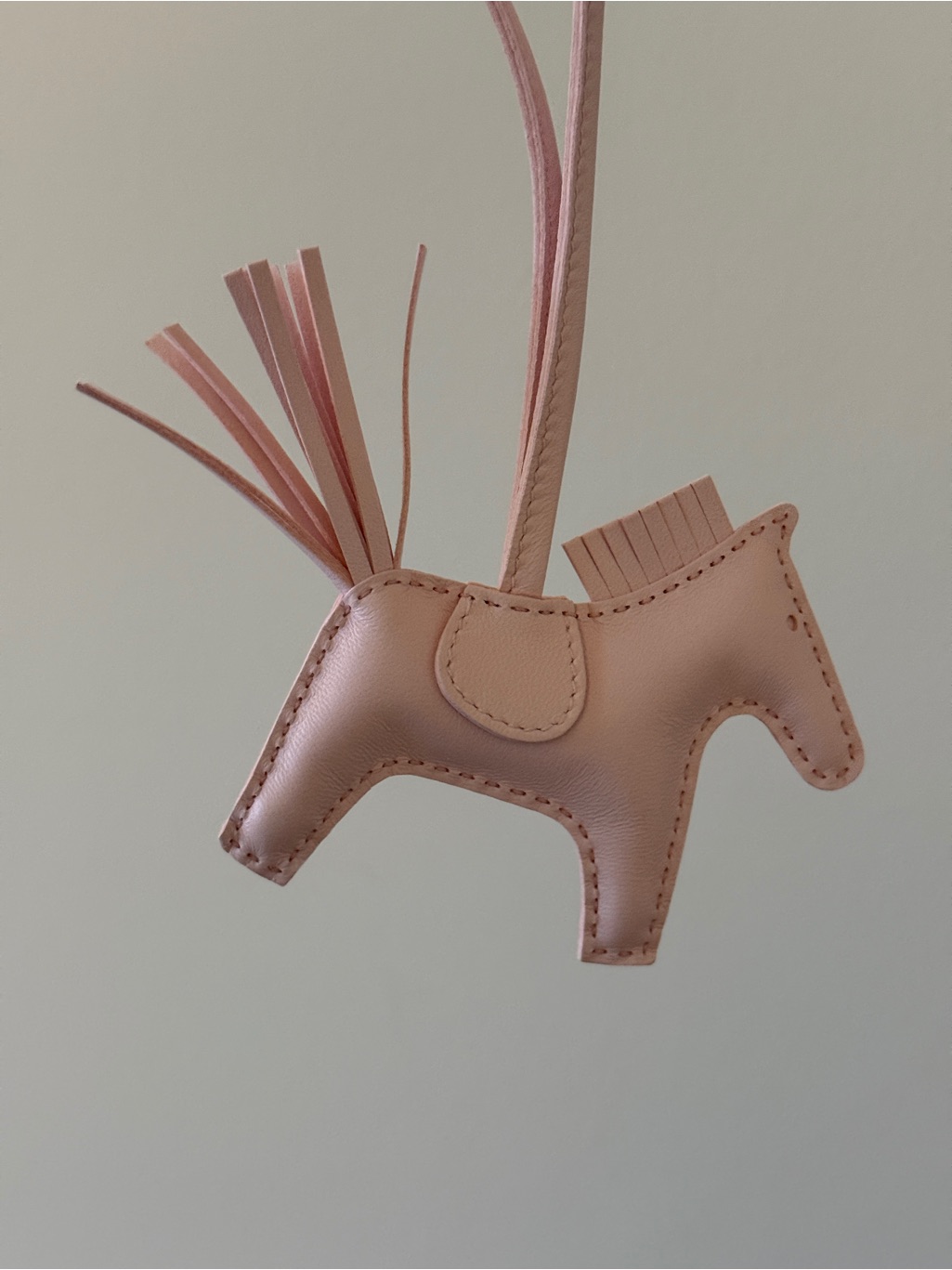 Hermes Rodeo Pm Charm In Milo Lambskin